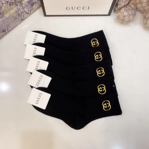 Gucci Socks 5 Pairs with Original Box Luxury Brand Breathable Gucci Sock