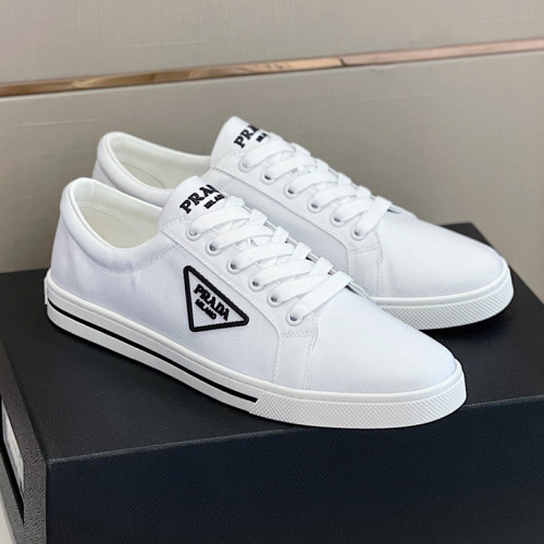 Prada Mens Shoes Casual Luxury Brand Breathable Sneakers with Original Box