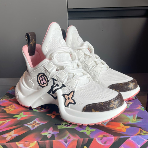 Louis Vuitton Women Shoes Sneakers Luxury Brand Design Fashion LV ARCHLIGHT SNEAKER with Original Box 1A93XA