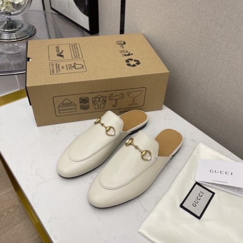 Gucci Womens Shoes Casual Loafers Design Luxury Brand Leather Women's jumbo GG Princetown slipper with Original Box 475094 UKO60 2588