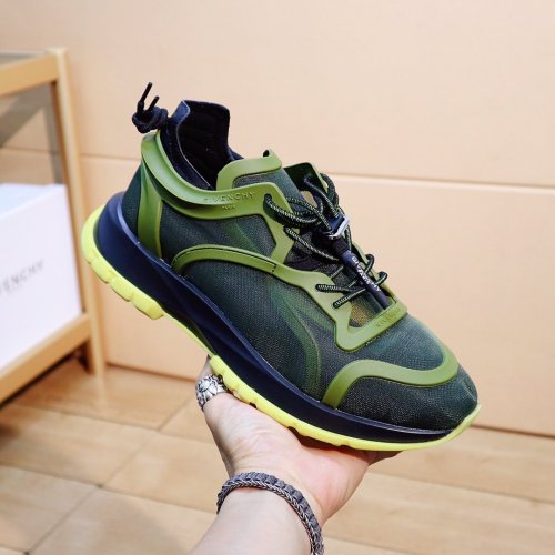 Givenchy Men Shoes Fashion Type Luxury Brand GIVENCHY SNEAKERS IN LEATHER WITH LATEX BAND with Original Box