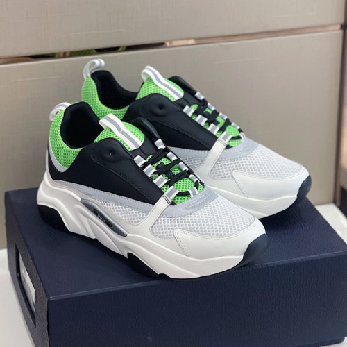 Dior Mens Shoes Sneakers Luxury Brand Breathable Design B22 SNEAKER Technical Mesh with Smooth Calfskin