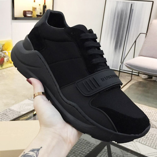 Burberry Men Shoes Fashion Sneakers Luxury Brand Vintage Cotton Sneaker with Original Box