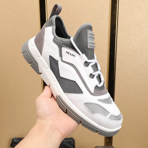 Prada Men Shoes Luxury Brand Sneakers Twist Technical Fabric Sneakers