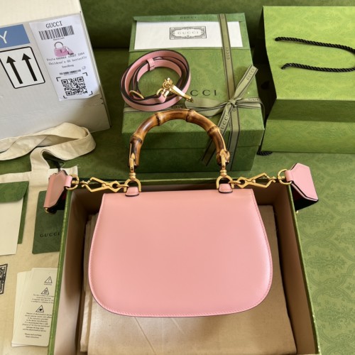 Gucci Womens Bags Handbags Shoulder Messenger Bags Luxury Brand Gucci Bamboo 1947 jumbo GG small top handle bag 675797 UKMDT 2570 with Original Box