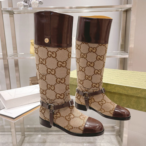 Gucci Women Shoes Boots Luxury Brand Fashion Women's Knee Length boot with Original Box