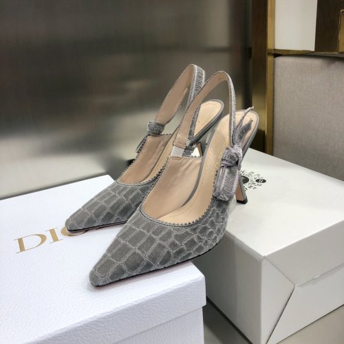 Dior Womens Shoes Sandals Fashion Pumps Luxury Brand D-Doll Quake Oblique J'ADIOR PUMP with Original Box