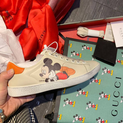 Gucci Mens Shoes Luxury Brand Men's Disney x Gucci Ace Sneaker with Original Box