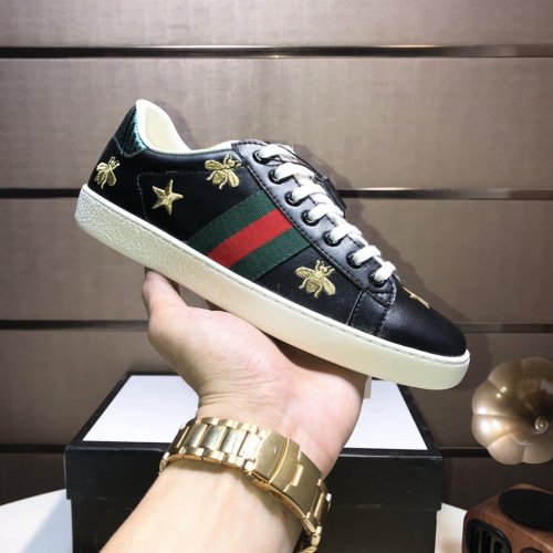 Gucci Womens Shoes Fashion Sneakers Lace-Up Luxury Brand Women's Ace Embroidered Sneaker with Original Box