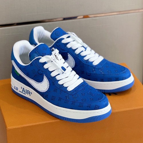 Louis Vuitton Men Shoes Fashion Sneakers Design Luxury Brand LVXNIKE Air Force Sneakers with Original Box