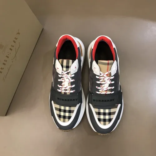 Burberry Mens Shoes Sneakers Fashion Type Luxury Brand Vintage Check Cotton Sneaker with Original Box