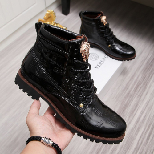 Versace Men Shoes Boots Fashion Design Luxury Brand