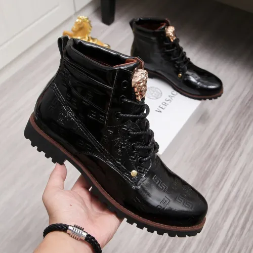 Versace Men Shoes Boots Fashion Design Luxury Brand