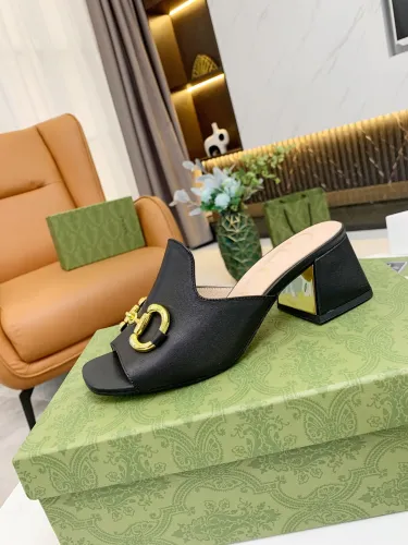 Gucci Womens Shoes Sandals Casual Design Luxury Brand Classic Leather Women's slide sandal with Horsebit with Original Box 655412 BKO00 1000