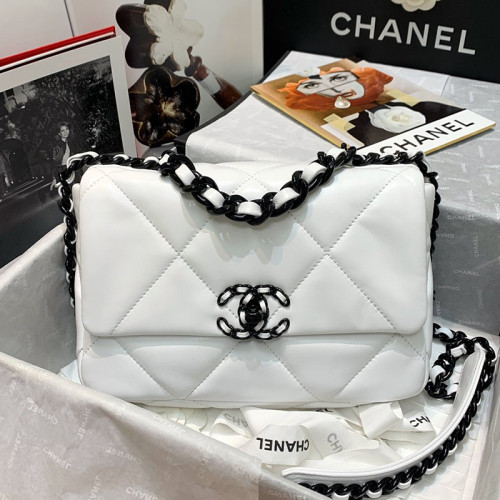 Chanel Womens Bags Shoulder Messenger Bags Chanel 19 Flap Bag Luxury Brand with Original Box