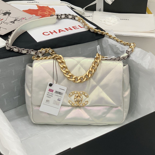 Chanel Womens Bags Shoulder Messenger Bags Chanel 19 Flap Bag Luxury Brand with Original Box