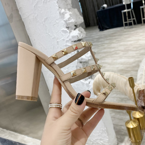 Valentino Women Shoes Mule Flip Flop Sandals ROMAN STUD SLIDE SANDAL IN QUILTED NAPPA with Original Box Luxury Brand
