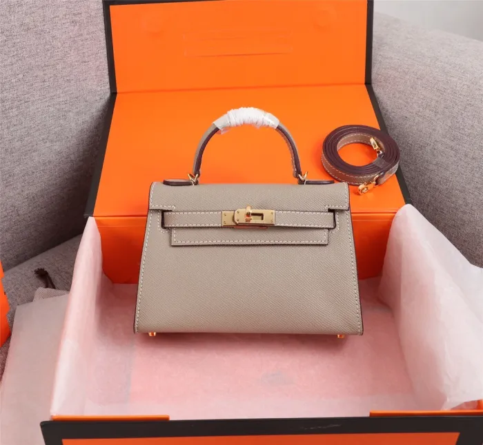 Hermes Womens Bags Handbags Luxury Brand Fashion Hermès Kelly Mini Kelly Second Generation Totes