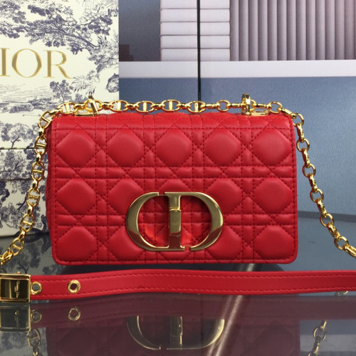 Dior Womens Bags Crossbody Bag LARGE DIOR CARO BAG Luxury Brand Cannage Calfskin with Original Box