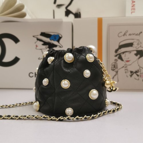 Chanel Womens Bag Shoulder Bag Mini Drawstring Bag