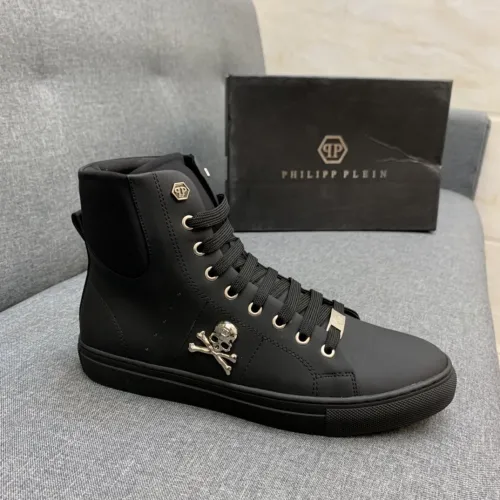 Philipp Plein Men Shoes High Top Sneaker Fashion Design Luxury Brand