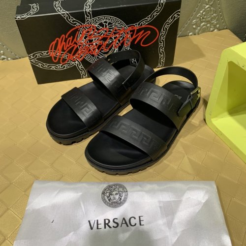 Versace Men Shoes Luxury Designer Greca Sandals