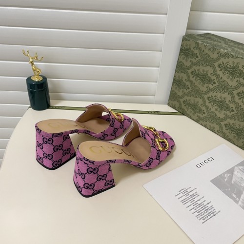 Gucci Womens Shoes Sandals Casual Design Luxury Brand Classic Leather Women's slide sandal with Horsebit with Original Box