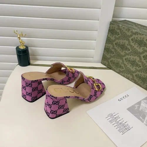 Gucci Womens Shoes Sandals Casual Design Luxury Brand Classic Leather Women's slide sandal with Horsebit with Original Box