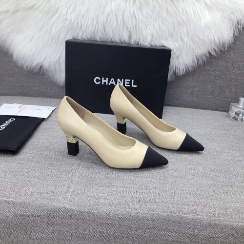 Chanel Womens Shoes Leather Pumps