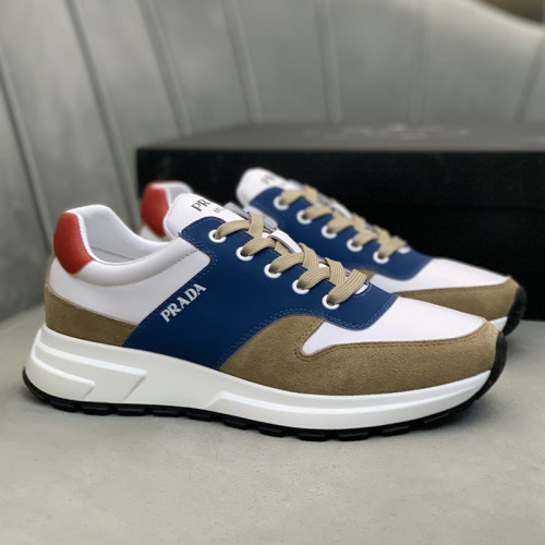Prada Mens Shoes Sneakers Casual Shoes for Men Luxury Brand Breathable Fashion Sneakers with Original Box