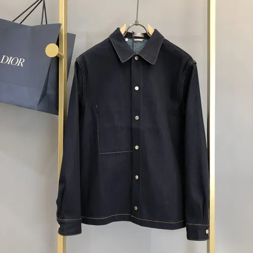 Christian Dior Men Womens Denim Jacket Luxury Brand Top Quality