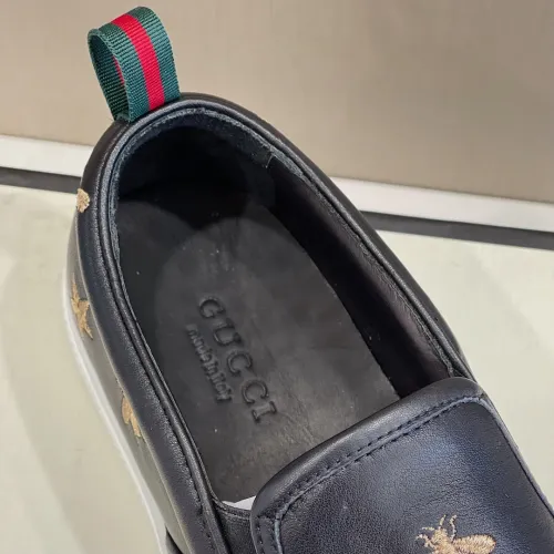 Gucci Mens Shoes Slippers Slides Casual Design Luxury Brand Black Leather Princetown leather slipper with Original Box 423513 BLM00 1000