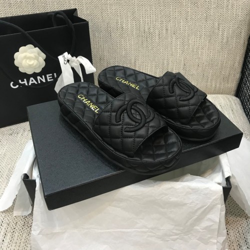 Chanel Womens Shoes Mules Lambskin