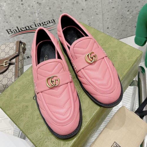 Gucci Womens Shoes Casual Loafers Design Luxury Brand Leather Princetown with Original Box