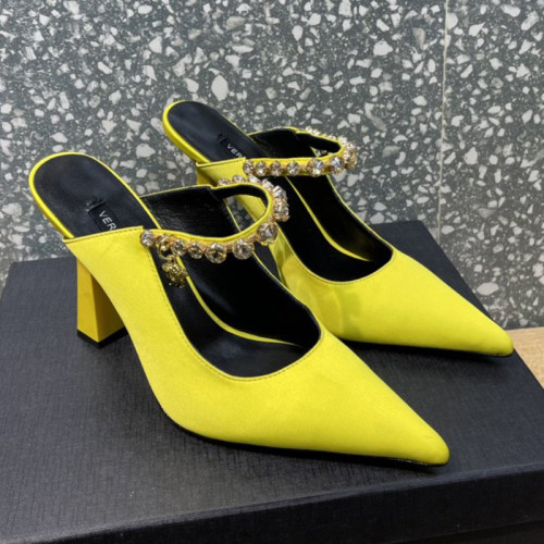 Versace Brand Womens Sandals Shoes Pumps Leather Big Size LA MEDUSA LEATHER PUMPS Design Luxury Brand Sandals for Women