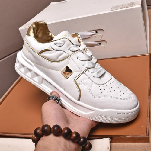 Valentino Men Shoes Fashion Design Luxury Brand ONE STUD LOW-TOP NAPPA SNEAKER with Original Box