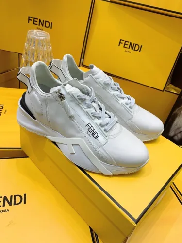 Fendi Mens Shoes Fashion Sneakers Luxury Brand Casual Fendi Flow Low-Top Sneakers Shoes for Men with Original Box