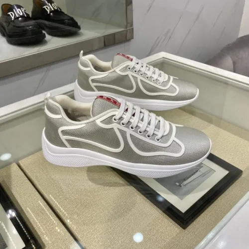 Prada Mens Shoes Sneakers Casual Shoes for Men Luxury Brand White Prada PRAX 1 sneakers with Original Box 4E3576_3LFV_F0009
