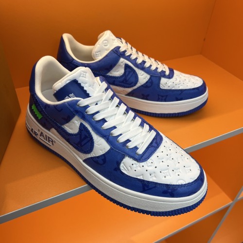 Louis Vuitton Men Shoes Fashion Sneakers Design Luxury Brand LVXNIKE Air Force Sneakers with Original Box