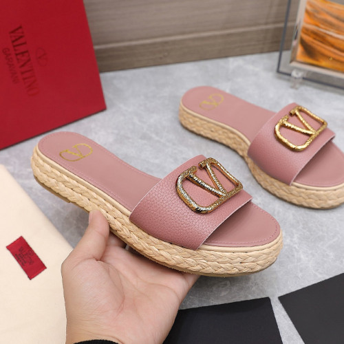 Valentino Womens Shoes Flat Mule Sandals Luxury Brand Design with Original Box
