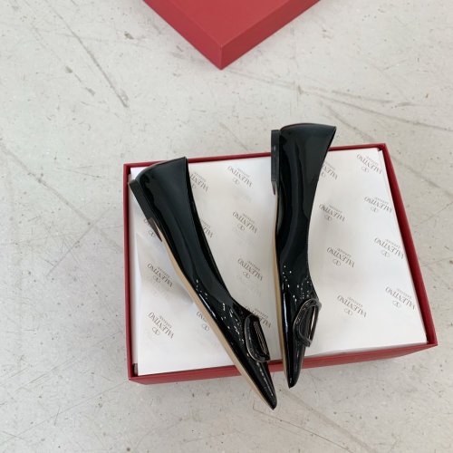 Valentino Women Shoes Mule Flip Flop Sandals VLOGO SIGNATURE CALFSKIN PUMP Flat Luxury Brand with Original Box