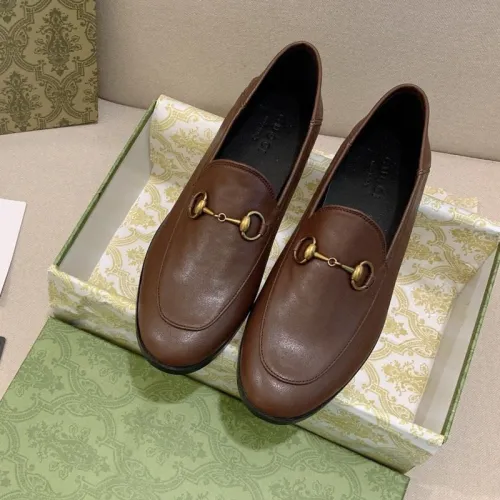 Gucci Womens Shoes Casual Design Loafers Leather Luxury Brand loafer with Original Box