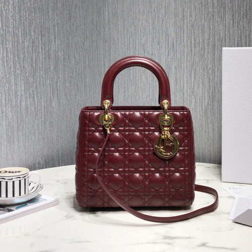 Dior Womens Bags Handbags Luxury Fashion MEDIUM LADY D-LITE BAG with Original Box