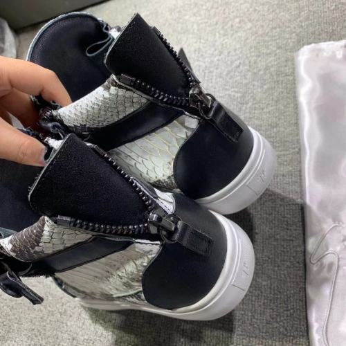Giuseppe Zanotti Mens Shoes Luxury Brand High Top Sneakers Coby