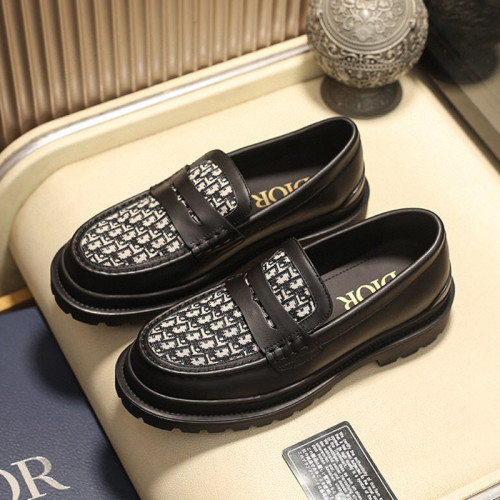 Dior Men Shoes Casual Dress Shoes Luxury Dior Explorer Loafer Beige And Black Dior Oblique Jacquard And Black Smooth Calfskin