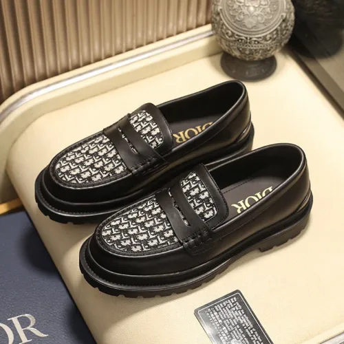 Dior Men Shoes Casual Dress Shoes Luxury Dior Explorer Loafer Beige And Black Dior Oblique Jacquard And Black Smooth Calfskin