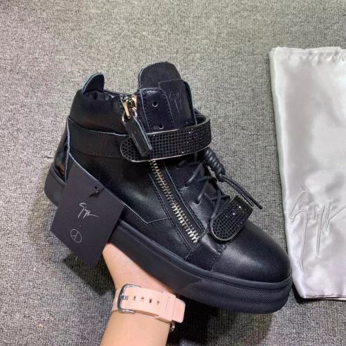 Giuseppe Zanotti Mens Shoes Luxury Brand High Top Sneakers Coby