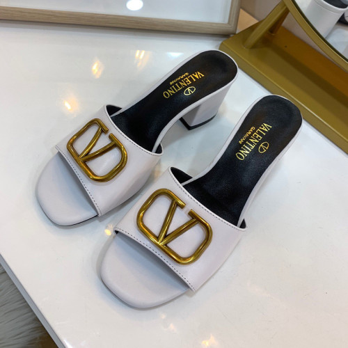 Valentino Womens Shoes Vlogo Sandals Mid Heels Mule