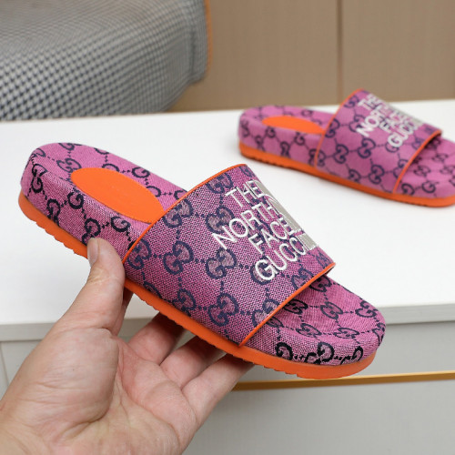 Gucci Womens Shoes Sandals Slides Slippers Luxury Brand Thick Sole Design Women's GG canvas slide sandal with Original Box 624695 H6320 9763