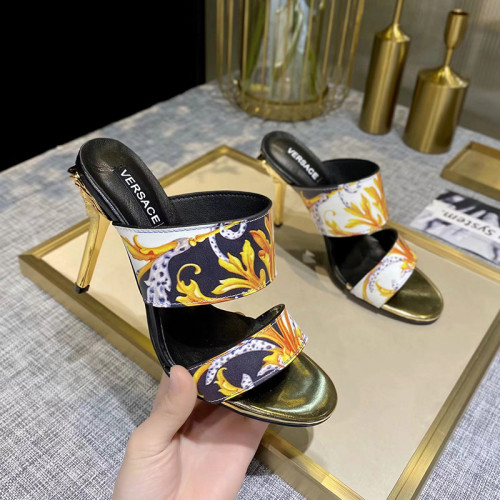 Versace Womens Shoes Mule Sandals High Heel 10cm